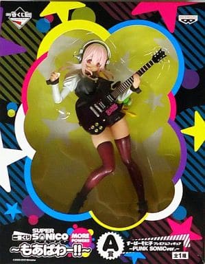 Super Sonico Punk Sonic Ver. Super Sonico Ichiban Kuji More Power!! Premium Figure Prize A Figure [USED]