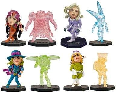 JoJo's Bizarre Adventure Part 7: Steel Ball Run Gyro Zeppeli & Others Ichiban Kuji World Collectable Figure Stand Set Prize D All 4 Types Set Figure [USED]