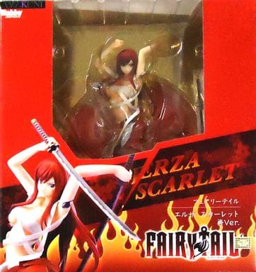 Fairy Tail Erza Scarlet Hakama Ver. PVC Painted Finished Product 1/8 Monthly Hobby Japan Magazine Mail Order & EC Limited Figure [USED]