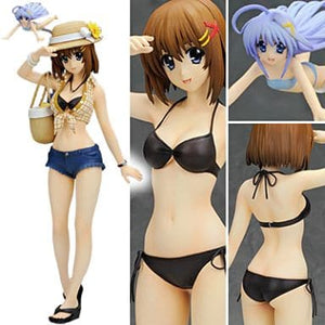 Hayate Yagami Summer Holiday Magical girl lyrical Nanoha StrikerS 1/7 PVC Painted Finished Product Figure [USED]