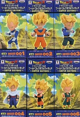 Vegeta, etc. Dragon Ball Z World Collectable Figure Super Saiyans All 6 Types Set Figure [USED]