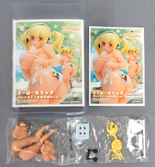 Super Pochaco Valentine Swimwear Tan Ver. Super Sonico Caragmin 1/8 Color Resin Kit Event Limited Figure [USED]