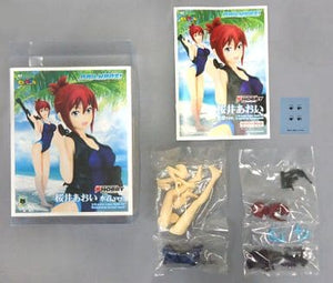 Aoi Sakurai Swimsuit Ver. RAIL WARS! Caragmin 1/8 Color Resin Kit Dengekiya Limited Figure [USED]