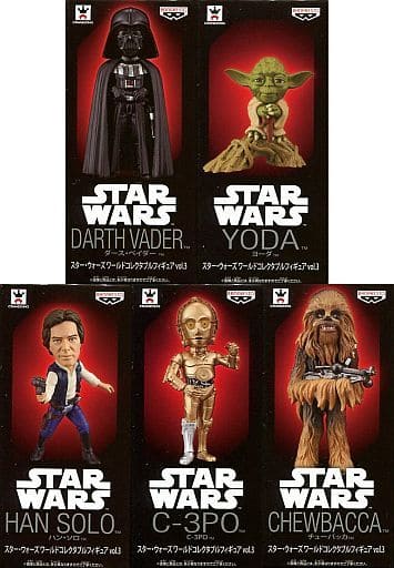Darth Vader, etc. Star Wars World Collectable Figure Vol.3 All 5 Types Set Figure [USED]