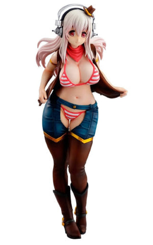 Super Sonico Cowgirl Super Sonico 1/7 Painted Finished Product Figure [USED]