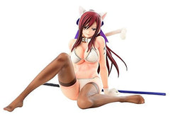 Fairy Tail Erza Scarlet White Cat Gravure Style PVC Painted Finished Product 1/6 Figure [USED]