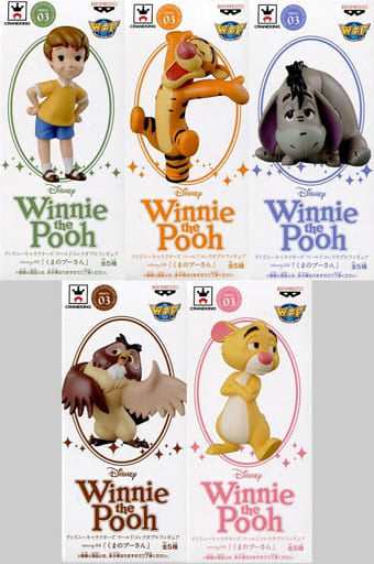 Christopher Robin, etc. Winnie-the-Pooh World Collectable Figure story.03 All 5 Types Set Figure [USED]