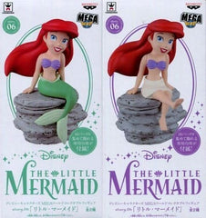 Ariel The Little Mermaid MEGA World Collectable Figure story.06 All 2 Types Set Figure [USED]