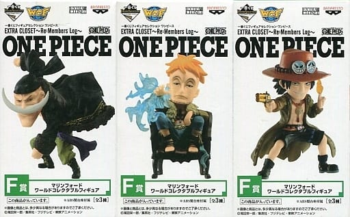 Edward Newgate, etc. One Piece Ichiban Kuji Figure Selection Extra Closet Re: Members Log Marineford World Collectable Figure Prize F All 3 Types Set Figure [USED]