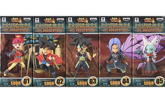 Xeno Goku, etc. Super Dragon Ball Heroes World Collectable Figure 7th Anniversary All 5 Types Set Figure [USED]