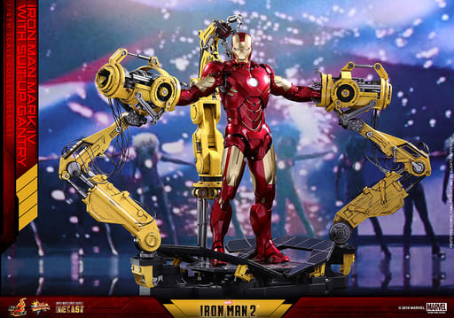 Iron Man 2 Iron Man Mark 4 with Powered Suit Launcher Movie Masterpiece Diecast 1/6 Action Figure Figure [USED]