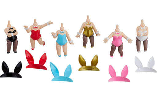 Nendoroid More Dress-Up Bunny All 6 Types Set Figure [USED]