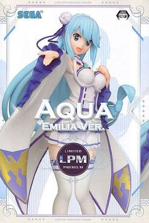 Aqua Emilia Ver. KonoSuba God's Blessing on this Wonderful World! Limited Premium Figure [USED]