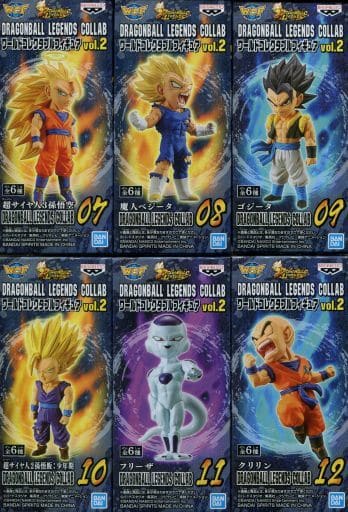 Super Saiyan 3 Son Goku, etc. Dragon Ball Legends World Collectable Figure Dragonball Legends Collab Vol.2 All 6 Types Set Figure [USED]