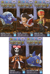Brook, etc. One Piece Treasure Rally IV Shark Submerge No.3 Ver. World Collectable Figure SEGA Limited All 5 Types Set Figure [USED]