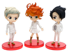 Emma Norman Ray Corporation The Promised Neverland Q posket petit Weekly Shonen Jump Limited Service For All Applicants 3 Piece Set Figure [USED]