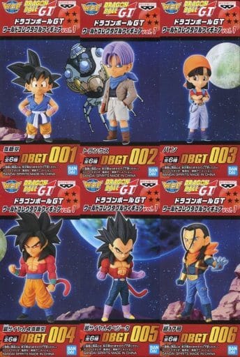 Son Goku, etc. Dragon Ball GT World Collectable Figure Vol.1 All 6 Types Set Figure [USED]