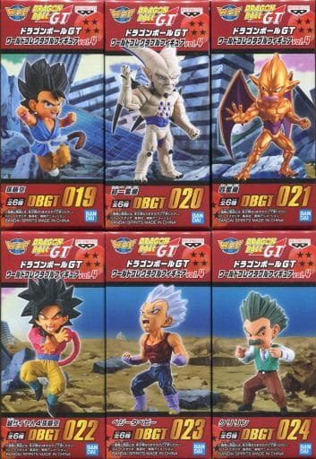 Son Goku, etc. Dragon Ball GT World Collectable Figure Vol.4 All 6 Types Set Figure [USED]