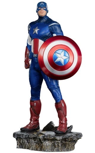 MARVEL Infinity SAGA Captain America Battle of New York Battle Diorama Series Statue 1/10 Figure [USED]