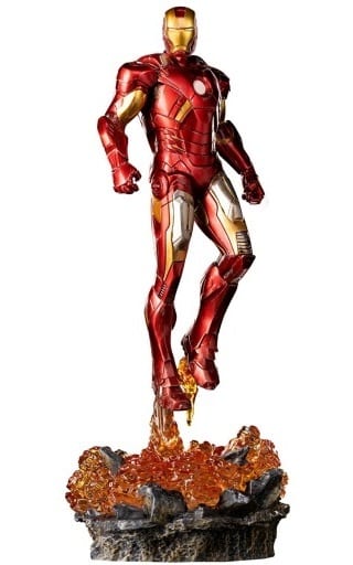 MARVEL Infinity SAGA Iron Man Battle of New York Battle Diorama Series Statue 1/10 Figure [USED]