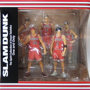 Kaede Rukawa, etc. Slam Dunk The spirit collection of Inoue Takehiko One and Only Shohoku Starting Member Set Figure [USED]