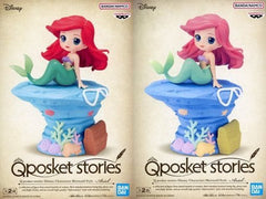 Ariel, etc. The Little Mermaid Q Posket Stories Disney Characters Mermaid Style All 2 Types Set Figure [USED]