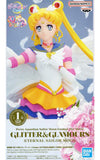 Eternal Sailor Moon Pretty Guardians Sailor Moon Cosmos the Movie GLITTER&GLAMOURS Eternal Sailor Moon Figure [USED]