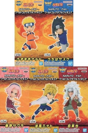 Naruto Uzumaki, etc. Naruto World Collectable Figure All 5 Types Set Figure [USED]
