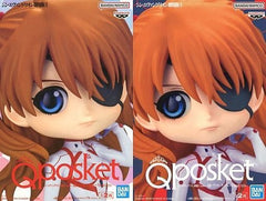 Asuka Shikinami Langley, etc. Evangelion: 3.0+1.0 Thrice Upon a Time Q posket Plugsuit Style All 2 Types Set Figure [USED]