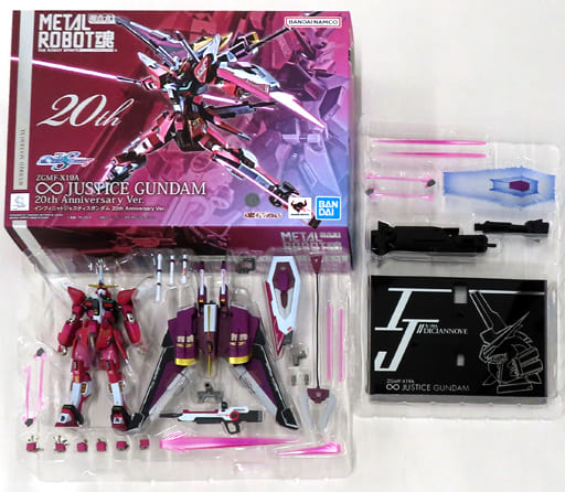 Mobile Suit Gundam Seed Destiny Infinite Justice Gundam 20th Anniversary Ver. Metal Robot Spirits Side MS Tamashii Web Limited Figure [USED]
