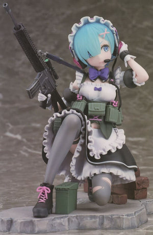 Rem Military Re:ZERO -Starting Life in Another World- 1/7 PVC & ABS Painted Finished Product Furyu Hobby Mall Limited Figure [USED]