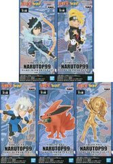 Sasuke Uchiha, etc. Naruto World Collectable Figure Narutop99 Vol.5 All 5 Types Set Figure [USED]