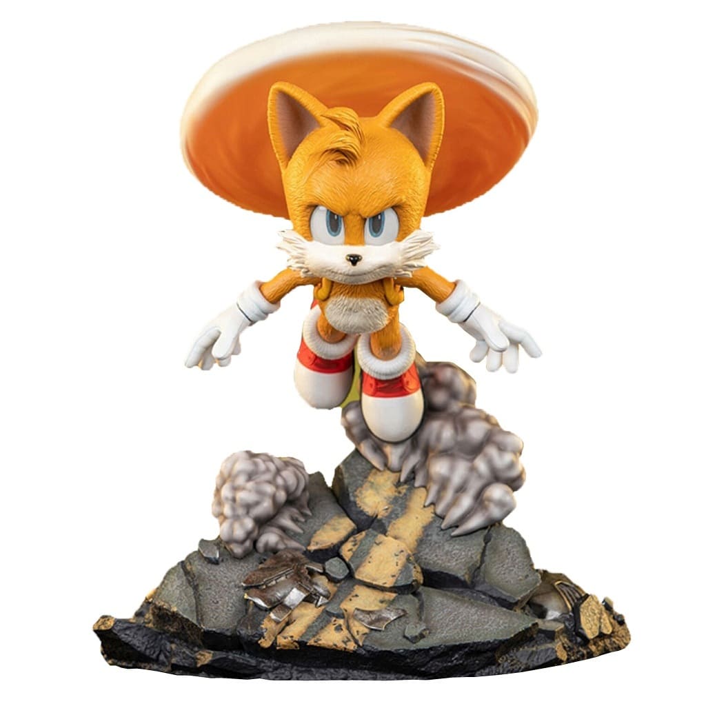 Sonic the Movie: Sonic vs Knuckles Tails Standoff Statue Figure [USED]