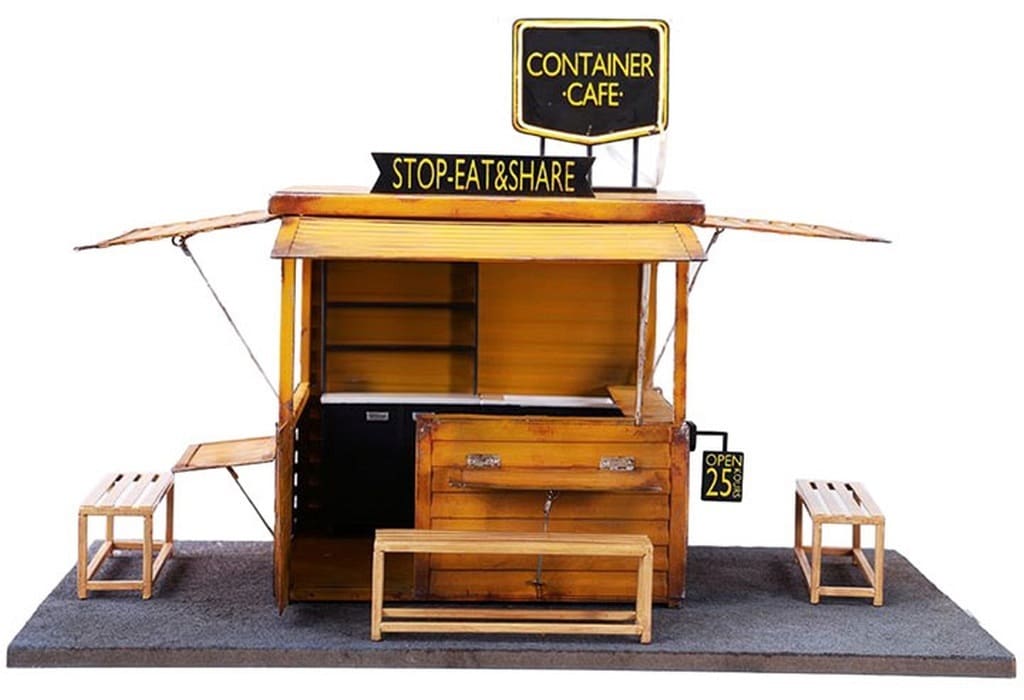 Container Cafe Painted Finished Product 1/12 Figure [USED]