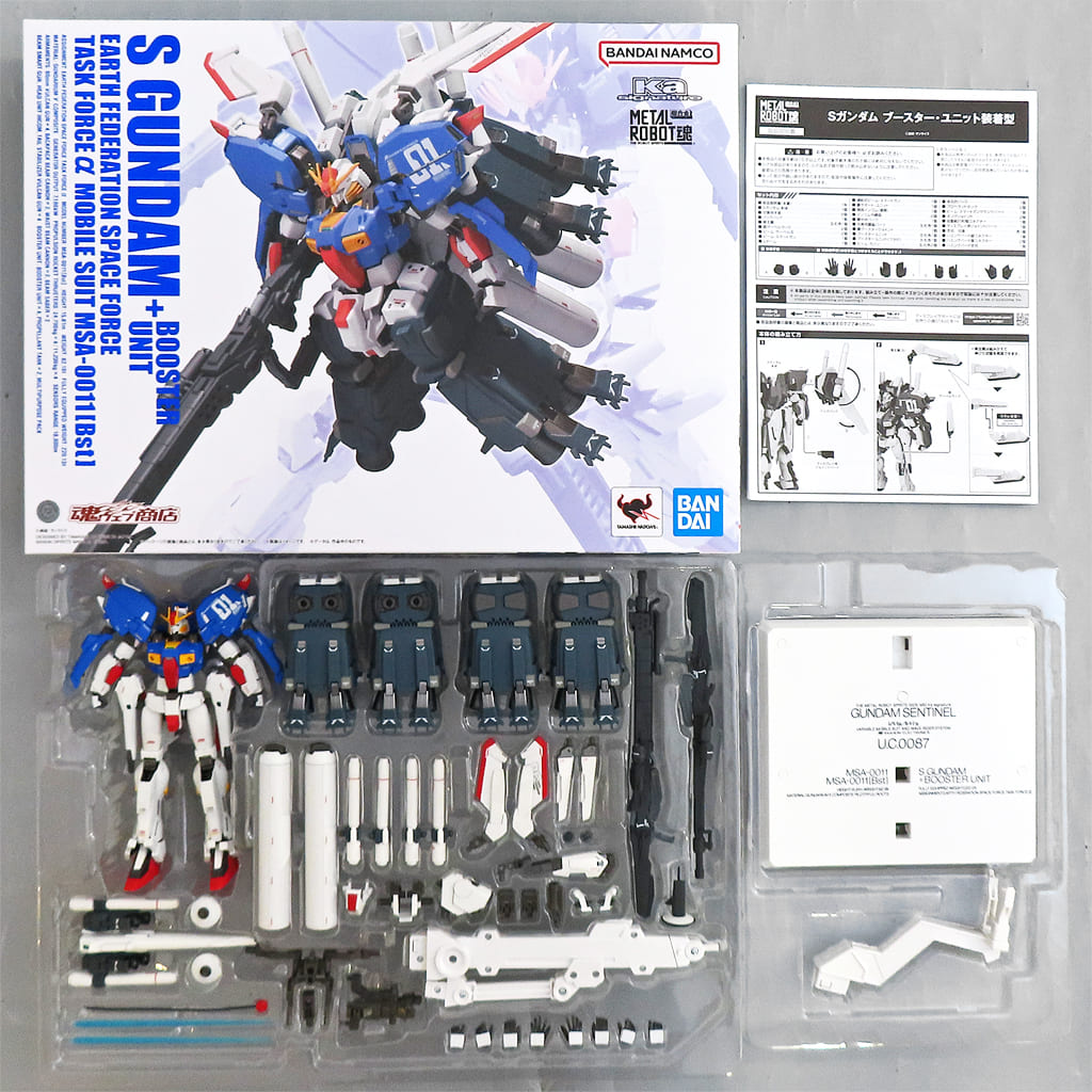 Gundam Sentinel S Gundam Equipped with Booster Unit Robot Spirits: Ka Signature Side MS Tamashii Web Limited Figure [USED]