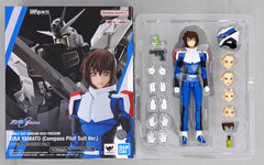 Mobile Suit Gundam SEED Freedom Kira Yamato Compass Pilot Suit Ver. S.H.Figuarts Tamashii Web Limited Figure [USED]