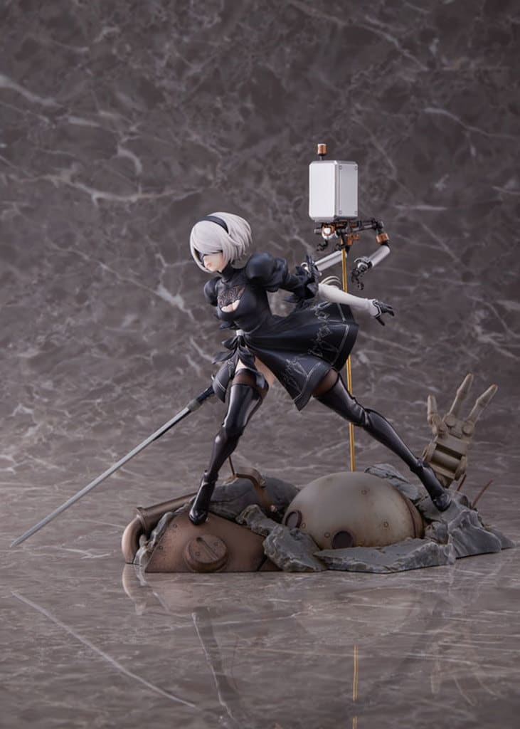NieR:Automata Ver1.1a 2B Deluxe Edition PVC & ABS Painted Finished Product 1/7 Figure [USED]