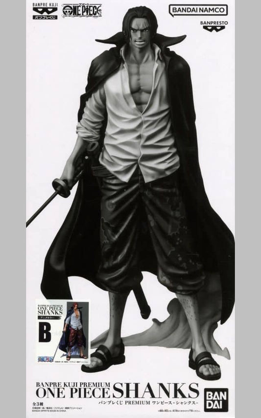 One Piece Shanks Anime Color Banpresto Kuji PREMIUM Prize B Figure [USED]