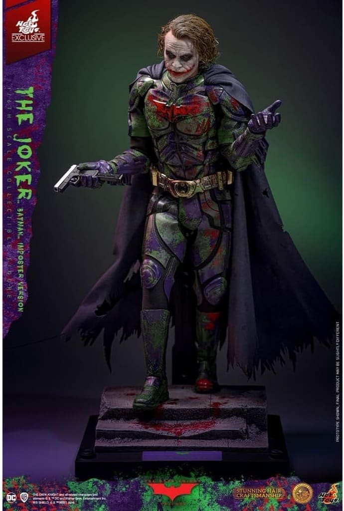 Joker Batman Imposter Edition The Dark Knight Movie Masterpiece 1/6 Action Figure [USED]
