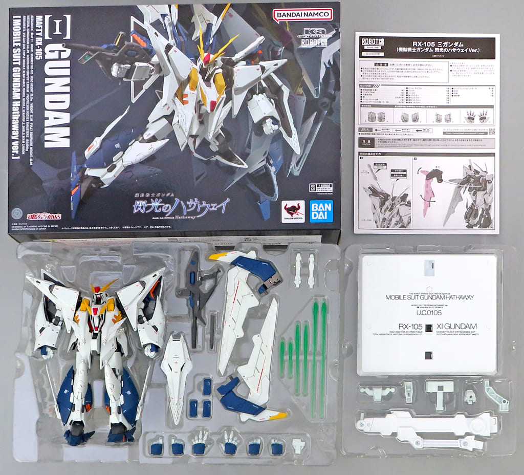 Xi Gundam RX-105 Mobile Suit Gundam: Hathaway's Flash Robot Spirits: Ka Signature Side MS Tamashii Web Limited Figure [USED]
