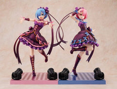 Re:ZERO -Starting Life in Another World- Ram Rem 2021 Birthday Ver. Celebration Set KDcolle Plastic Painted Finished Product 1/7 Figure [USED]