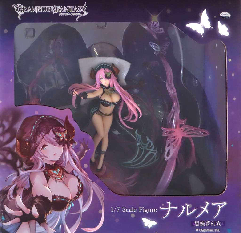 Granblue Fantasy Narumea Phantom Black Butterfly Attire PVC & ABS Painted Finished Product 1/7 Figure [USED]
