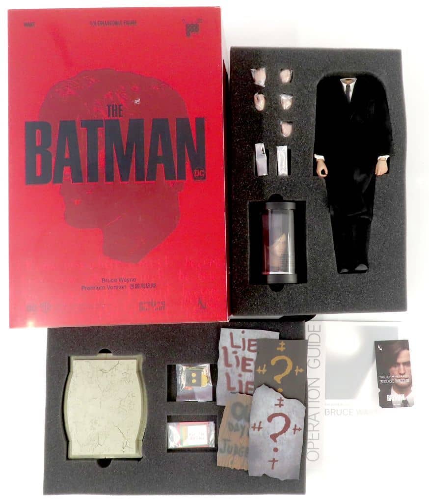 Batman Bruce Wayne Premium Version Rooted Hair Head 1/6 Action Figure Figure [USED]