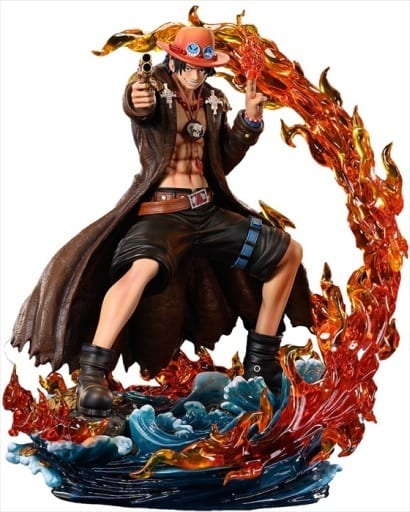 Portgas D. Ace One Piece Log Collection Large Statue Series 1/4 Painted Finished Product Figure [USED]