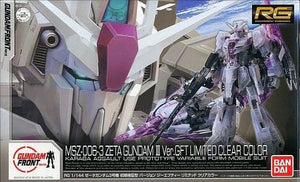 Z Gundam III MSZ-006-3 Ver.Gft Limited Clear Color Mobile Suit Zeta Gundam RG 1/144 Gundam Front Tokyo Limited Plastic Model [USED]