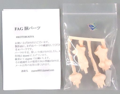 Torso Parts Frame Arms Girl Detail Up Parts Garage Kit 1/1 Plastic Model [USED]