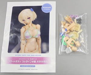 Smart Body Asra Archer Striped Swimsuit Megami Device Customize Set Color Resin Cast Kit Plastic Model [USED]