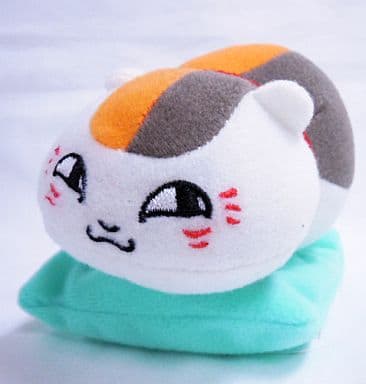 Nyanko-sensei A Cushion Green Natsume's Book of Friends Ichiban Kuji Nyanko-sensei no Tsurezurecho Tenohira Mascot Prize C Key Chain [USED]