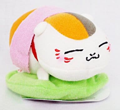 Nyanko-sensei After Taking a Bath Cushion Green Natsume's Book of Friends Ichiban Kuji Zoku Nyanko-sensei no Tsurezurecho Tenohira Mascot Prize F Key Chain [USED]