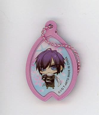 Hajime Saito Hakuouki Chibi Character Metal Mascot Key Chain [USED]